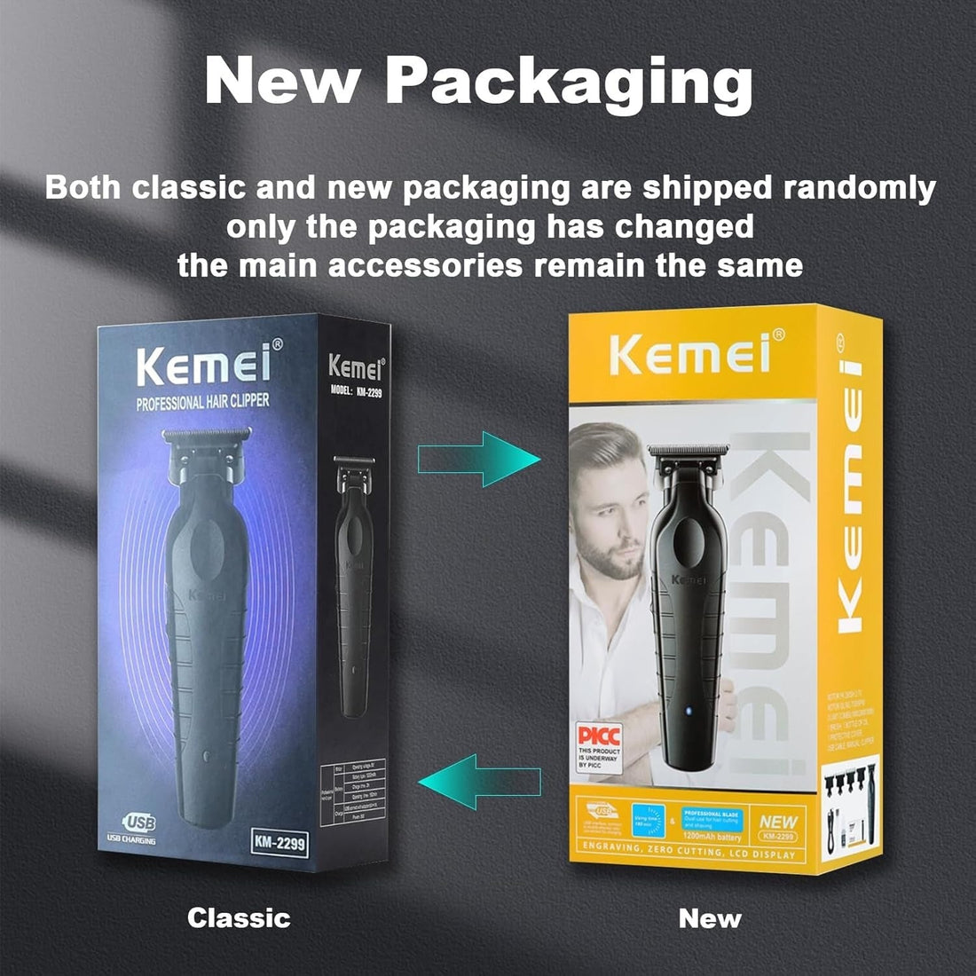 Kemei 2299 cordless electric hair clipper/trimmer.